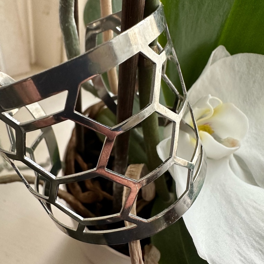 Chrome Cuff Geometric Cuff Bracelet